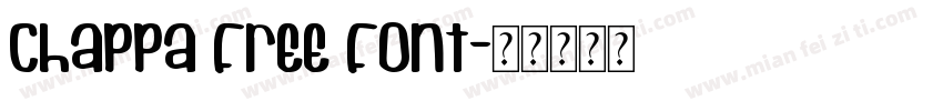 Chappa Free Font字体转换